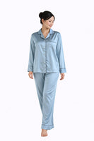 PYJAMA SATIJN - LIGHT BLUE