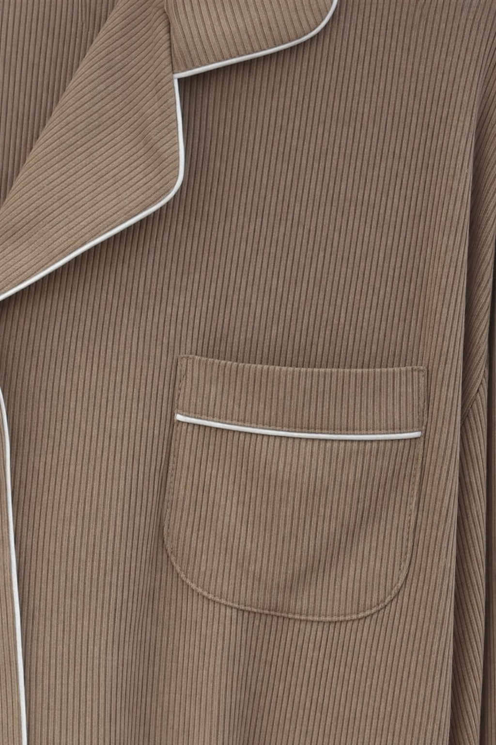 PYJAMA RIBSTOF - BEIGE