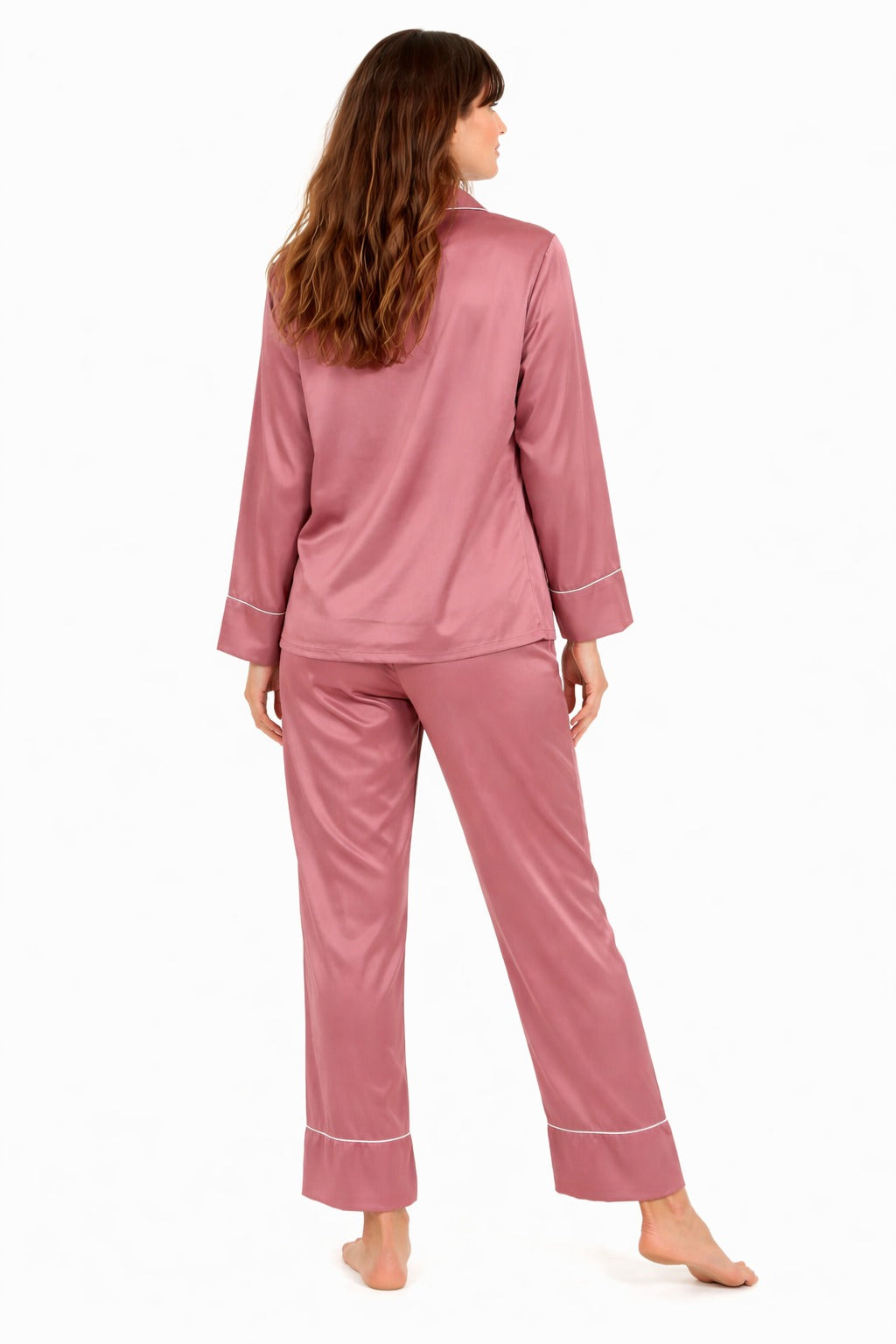 PYJAMA SATIJN - DUSTY ROSE
