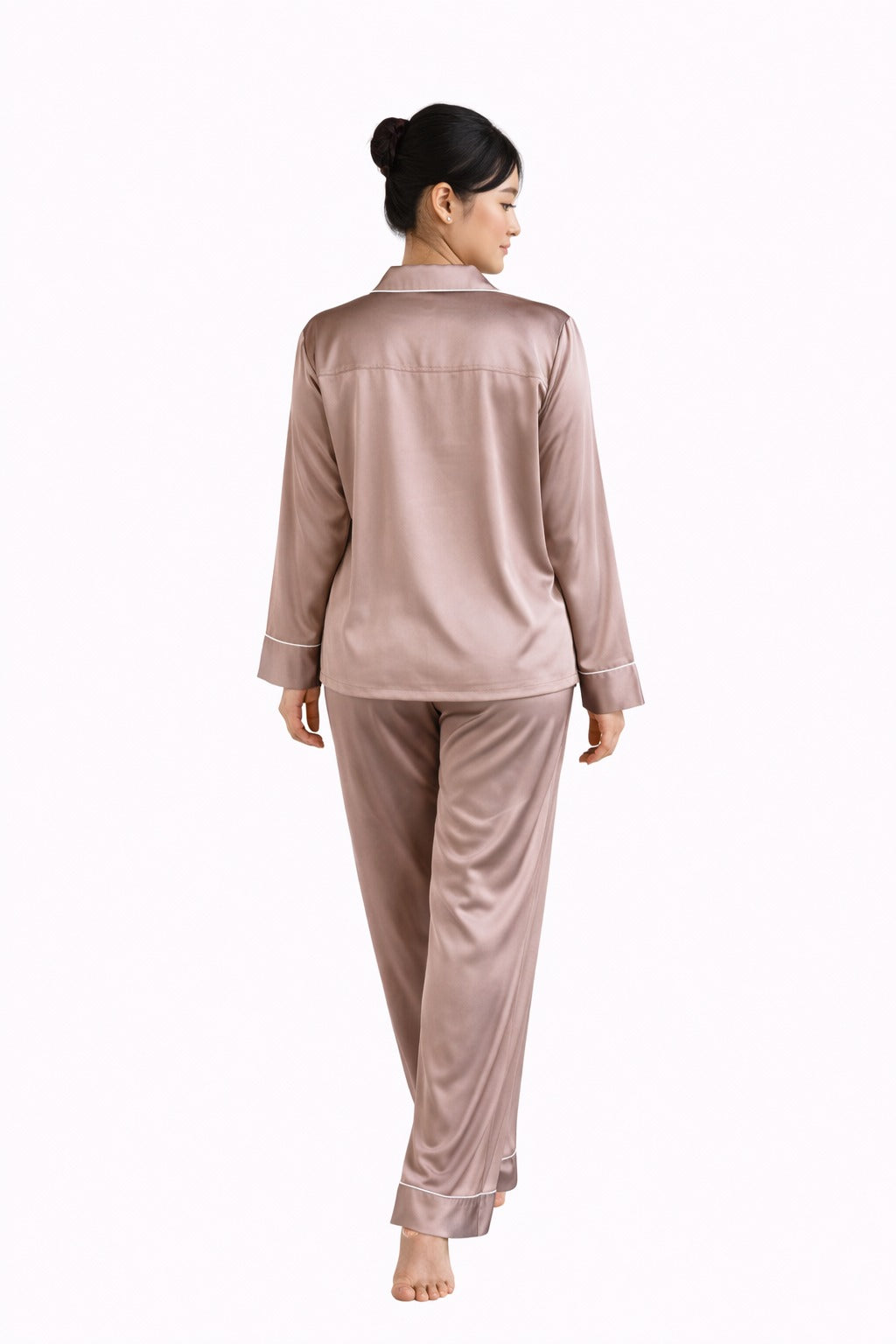 PYJAMA SATIJN - CAFE
