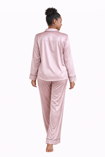 PYJAMA SATIJN - LIGHT PINK